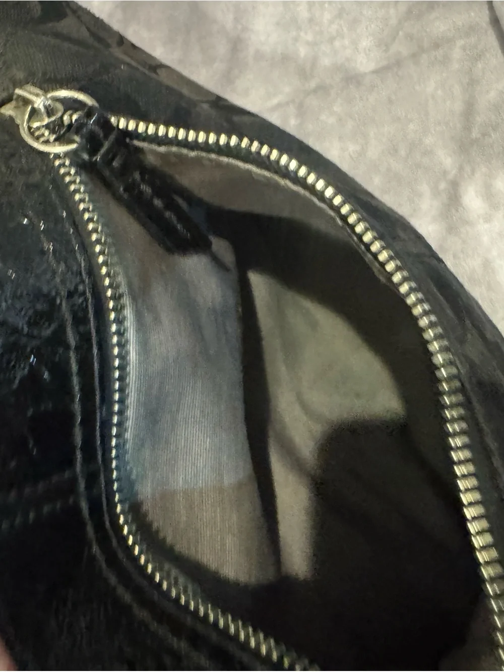 Coach Soho‎ Pleated Signature Black Pleated Hobo 13740-Y2K